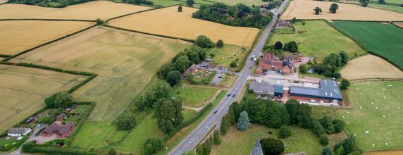 Aerial view of Wormbridge Court